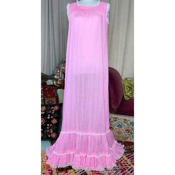 1974 Pink Prom Dress - Picture 3 of 11